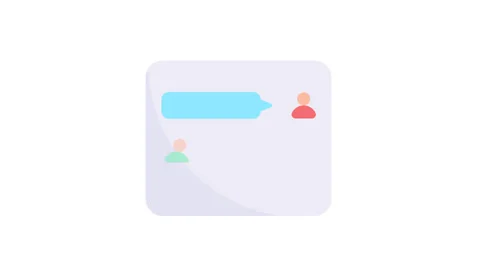Social media Forum conversation discussion animation 스톡 After Effects