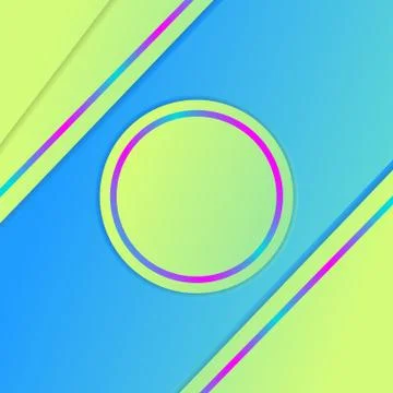 Social Media Gradient Background For Web Banner, Post, Feed, Vector Template Stock Illustration