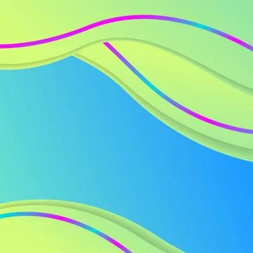 Social Media Gradient Background For Web Banner, Post, Feed, Vector Template Stock Illustration