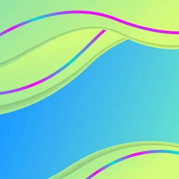 Social Media Gradient Background For Web Banner, Post, Feed, Vector Template Stock Illustration