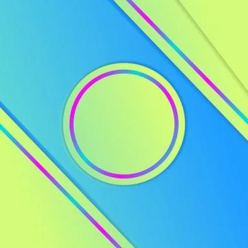 Social Media Gradient Background For Web Banner, Post, Feed, Vector Template Stock Illustration