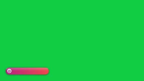 Social Media Handle Lower Third on Green Screen Vidéo 342344665