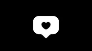 Social Media Heart Alpha Stock Footage
