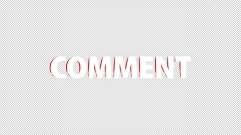 Social Media Icon COMMENT Stock Footage 253734001