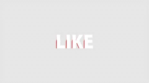 Social Media Icon LIKE Stock Footage 253733994