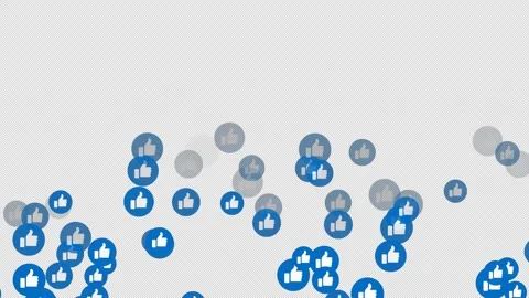 Social Media Icon Thumb Up Button Motion On Green Background, Thumbs Flying Stock Footage 248440955