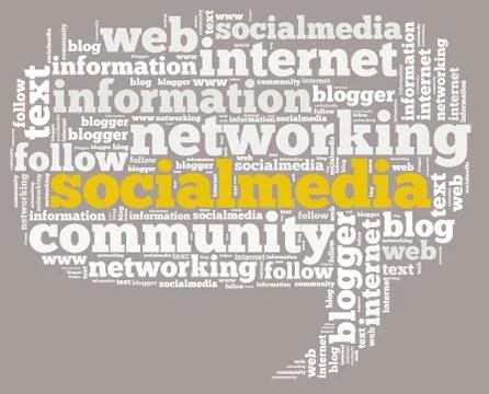 Social media. Stock Illustration