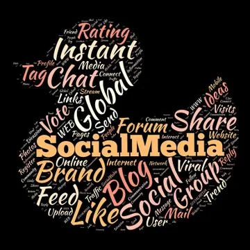 Social media Illustrazione stock