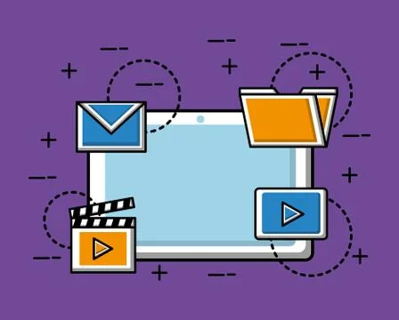 Social media image 스톡 일러스트