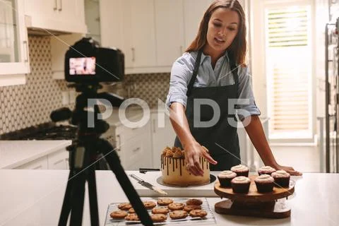 Social media influencer Stock Photos