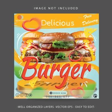 Social media instagram template Stock Illustration