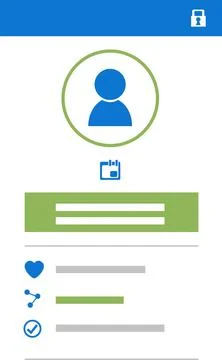 Social media interface icon 스톡 일러스트
