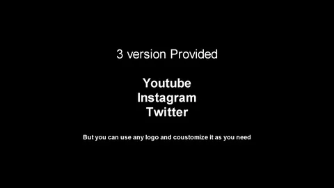 Social Media Intro After Effects stock