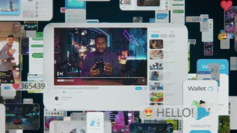 Social Media Iot Concept Stock Footage 200532425