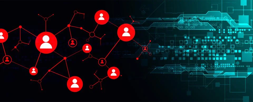 Social media light vector background. Communication concept. Stock Illustration