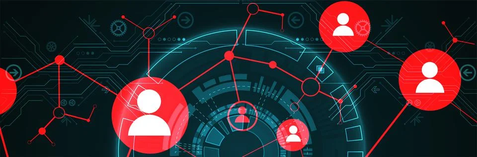 Social media light vector background. Communication concept. Stock Illustration