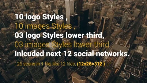 Social Media Logo & Lower Third Pack Stock After Effects