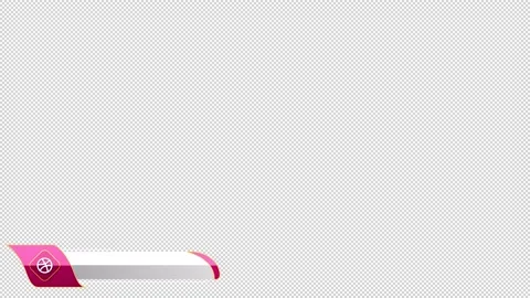 Social Media Lower Third Dribbble 스톡 동영상 223647816