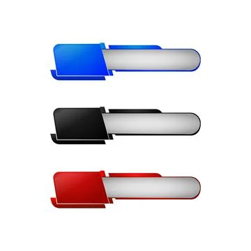 Social media lower third icon design isolated Illustrazione stock