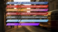 Social media lower third pack Stock After Effects