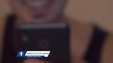 Social media lower third pack After Effects stock
