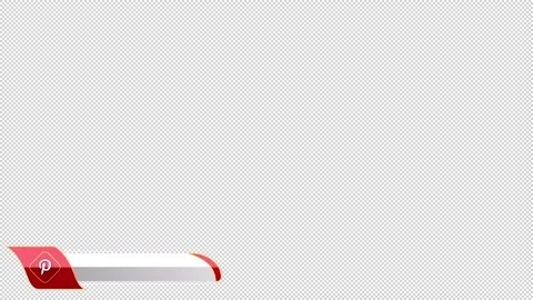 Social Media Lower Third Pinterest 스톡 동영상 223647045