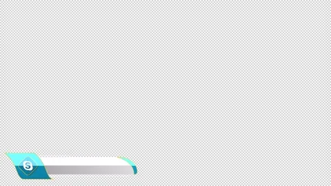 Social Media Lower Third Skype 스톡 동영상 223647057