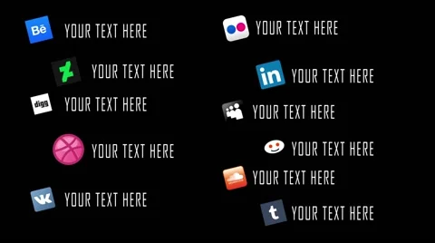 Social Media Lower Thirds 2 Stock After Effects