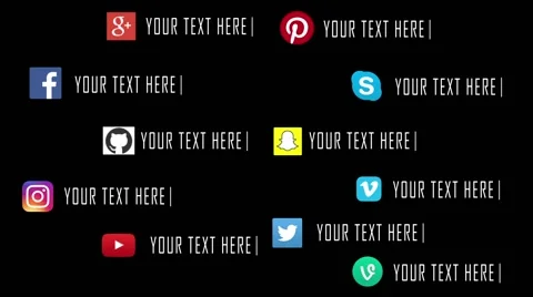 Social Media Lower Thirds 库存 After Effects