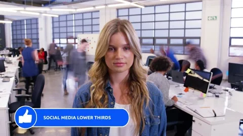 Social Media Lower Thirds 스톡 After Effects