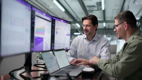 Social Media Manager Reviews Analytics Dashboard Stock Footage 346327479