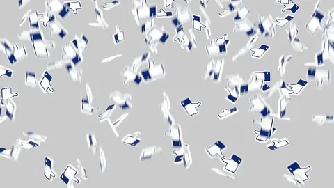 Like Social Media Network Animation Alpha Matte  Stock Footage 84993700