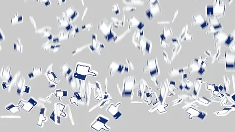 Like Social Media Network Animation Alpha Matte  Stock Footage 84994613