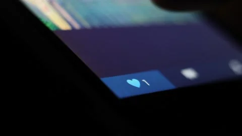 Social media Network Like Button Stock Footage 234782296