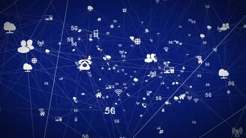 Social media network connection background Stock Footage 166681952