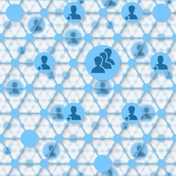 Social media network Stock-Illustration