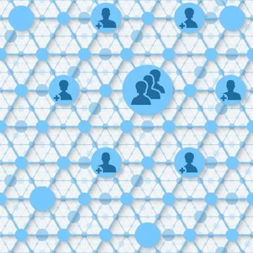 Social media network Illustrazione stock