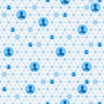 Social media network Stock Illustration