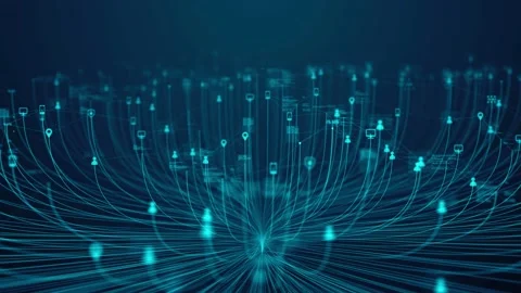 Social media network security data mining collecting user information  Stock Footage 162932943