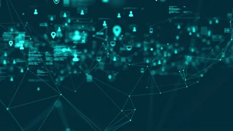 Social media network security data mining collecting user information  Stock Footage 162933034