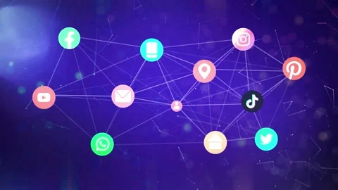 Social Media networking Video stock 163849268