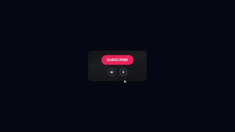 Social media notification pop up. Red subscribe button with like notification Stock Footage 342587005