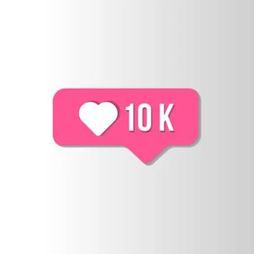 Social Media Like Notification Vector Stock Illustration