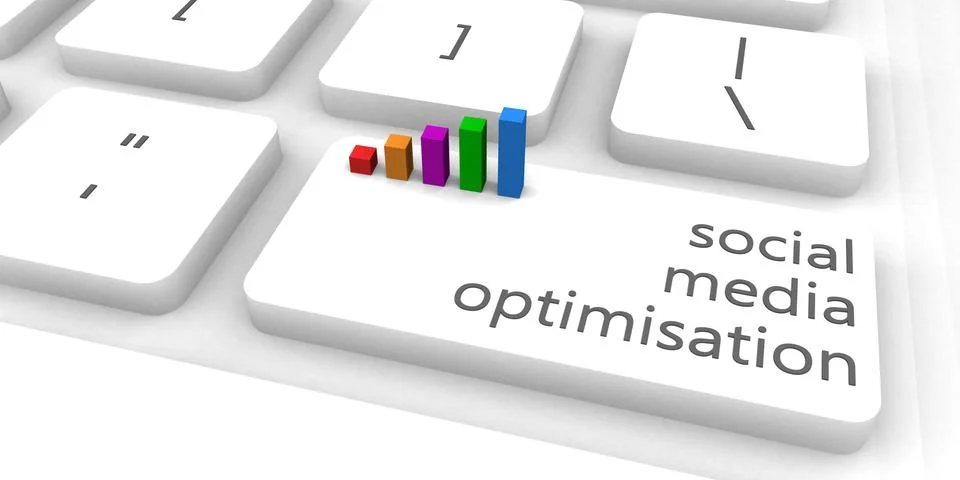 Social Media Optimisation 스톡 일러스트