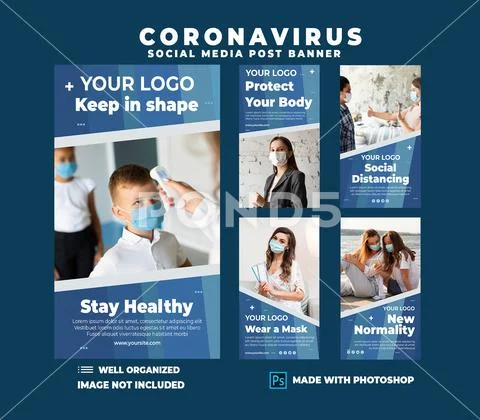 Social Media Post Banner PSD Template