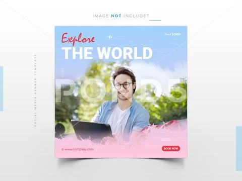 Social Media Post Banner Template PSD Template