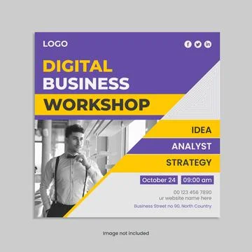 Social Media Post Design イラスト素材