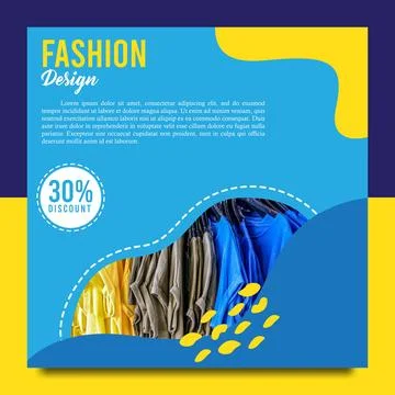 Social media post Illustrazione stock
