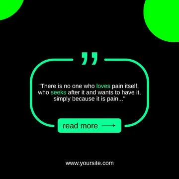 Social media post template designs for quotes. Stock Illustration