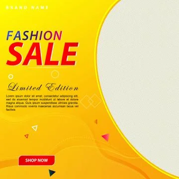 Social media post template elegant design perfect for Fashion post. Illustrazione stock